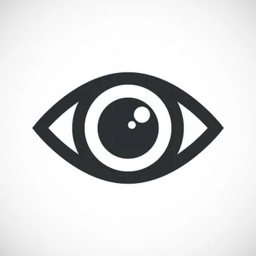 Simple Eye Icon with flare Illustrazione stock