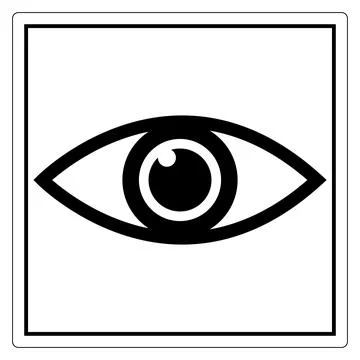Simple Eye Icon for Visual Content Stock Illustration