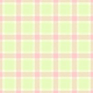 Simple fabric check pattern, satin tartan texture vector. Checker textile p.. Stock Illustration