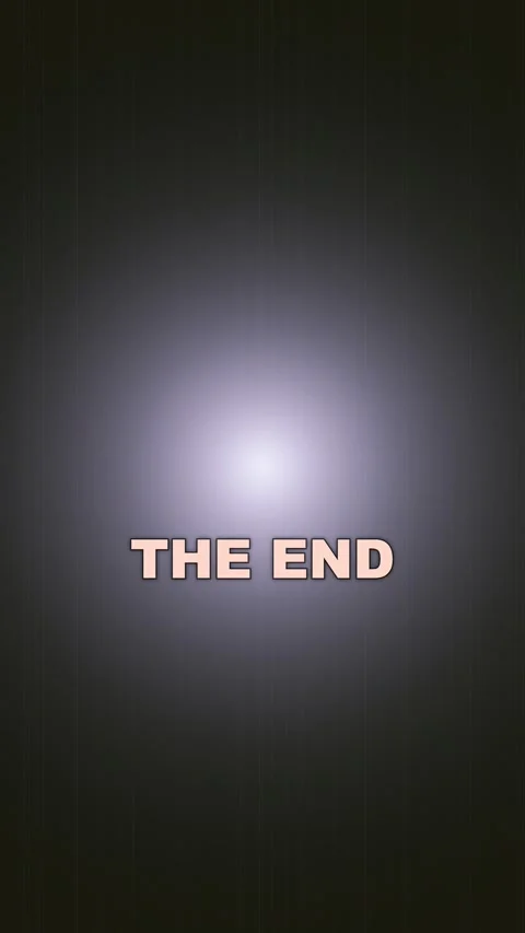 Simple Fade to Black End Screen Video stock 327947563