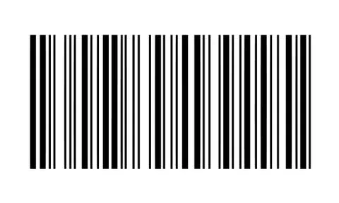 Simple fake bar code Illustrazione stock