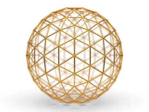 Simple faraday cage design made of iron. 3d illustration Stock Illustration