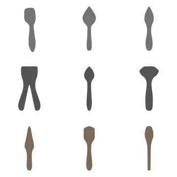 Simple farming tool design set Stock Illustration