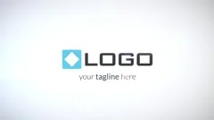 Simple Fast Clean Business Corporate Logo Reveal Light 3D Spin Animation Intro Stock After Effects