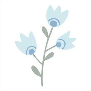A simple field plant. Stock Illustration