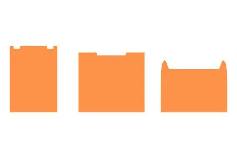 Simple file folder illustration design set Stock Illustration