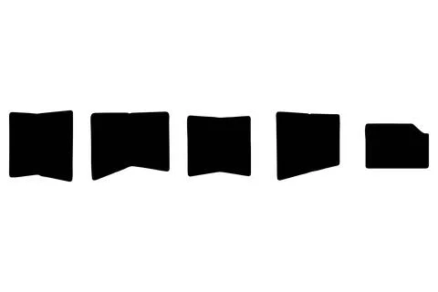 Simple file folder illustration set design Stock Illustration