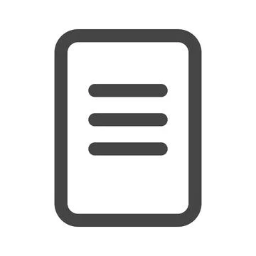 Simple file icon. File data. Vector. Illustrazione stock