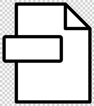 Simple file icon with text space Stock Illustration