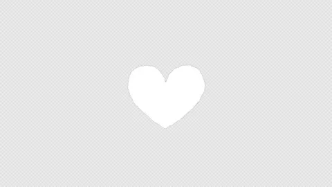 Simple Filled Heart Animation on Transparent Background with Alpha Channel Stock Footage 337556708