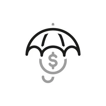 Simple of Finance Related Vector Line Icon. Contains such Icon as finances un Stock Illustration