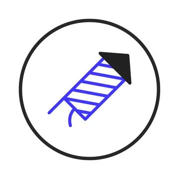 Simple firework design icon representing celebration graphic festive event .. イラスト素材