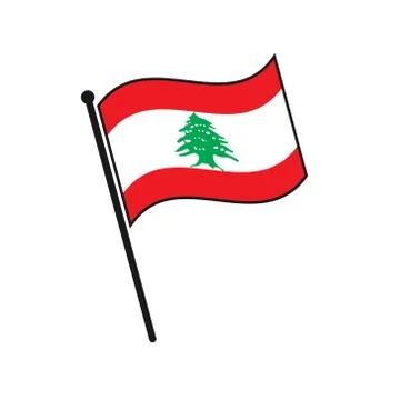 Simple flag isolated Stockillustratie