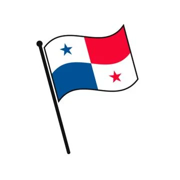 Simple flag isolated Stock Illustration