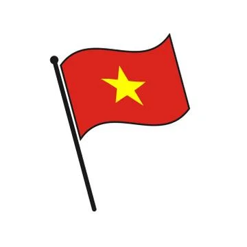 Simple flag isolated 스톡 일러스트