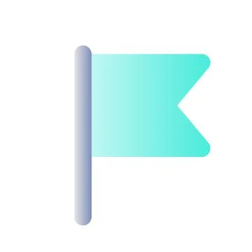 Simple flag for report flat gradient color ui icon Illustrazione stock