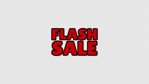 Simple flash sale text animation Stock Footage 335906140