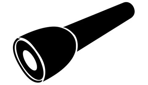 Simple flashlight icon 스톡 일러스트