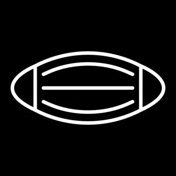 Simple flat 10eps vector illustration of a white line art face mask icon Stock Illustration