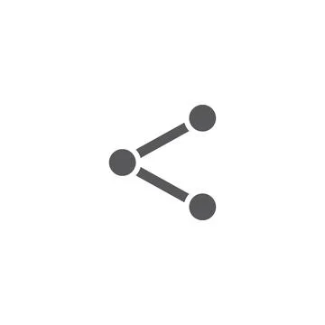 Simple flat 10eps vector illustration of a grey share icon Stock Illustration