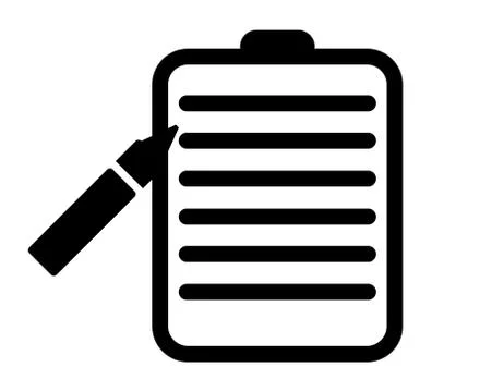 Simple flat checklist icon Stock Illustration