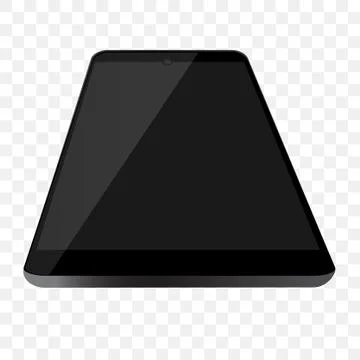 Simple Flat Color Shining Vector Modern Model Smartphone, at Transparent Effe Stock Illustration