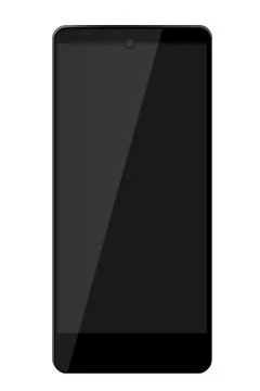 Simple Flat Color Shining Vector Modern Model Smartphone Stock Illustration