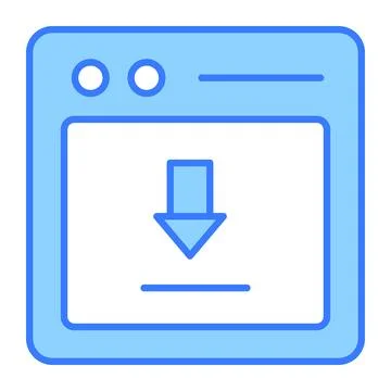 A simple, flat design calendar icon highlighting important dates marked in red, Stock Illustration