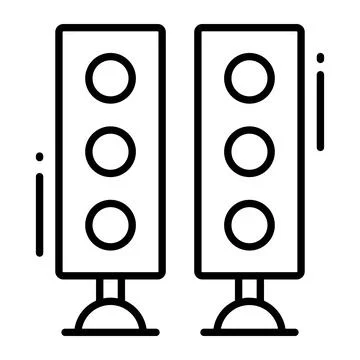 A simple, flat design calendar icon highlighting important dates marked in red, Stock Illustration