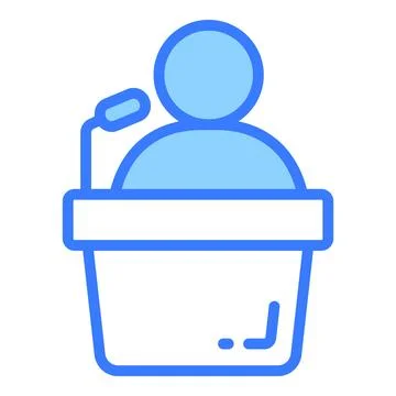 A simple, flat design calendar icon highlighting important dates marked in red, Stock Illustration