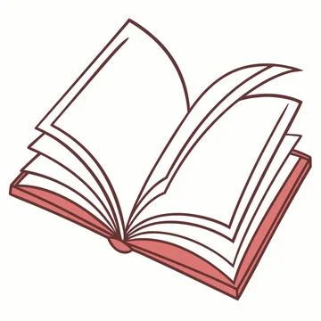 Simple Flat Education Book Vector Illustration Stock Illustration