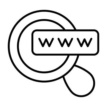 A simple flat icon of a laptop with a large red play button on the screen, Stock Illustration