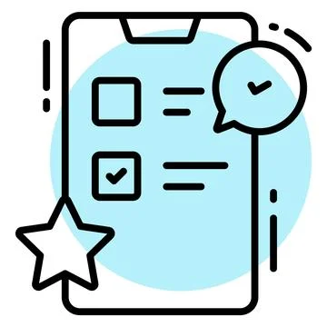 A simple flat icon of a laptop with a large red play button on the screen, Stock Illustration
