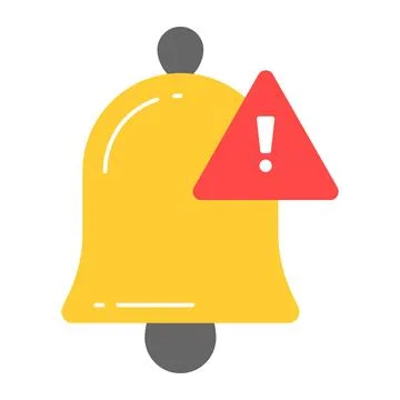 A simple flat icon of a laptop with a large red play button on the screen, Stock Illustration
