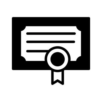 A simple flat icon of a laptop with a large red play button on the screen, Stock Illustration