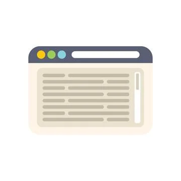 Simple flat illustration of a website that is loading very slowly Stock Illustration