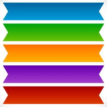 Simple, flat rectangular shaped button, banner background with colorful gradi Illustrazione stock