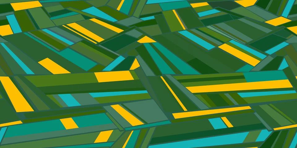 Simple Flat Seamless Abstract Background Pattern With Random Geometric Shapes Stock Illustration