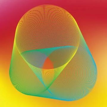 Simple flat vector abstraction with  lines on background. Stock Illustration