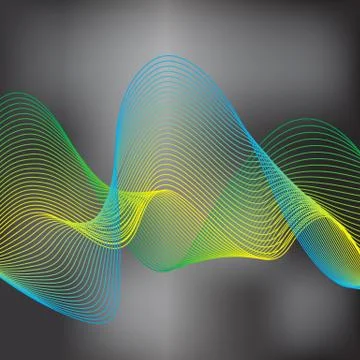 Simple flat vector abstraction with  lines on background. Stock Illustration