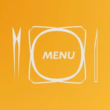 Simple flat vector cover cafe menu eps Stock Illustration