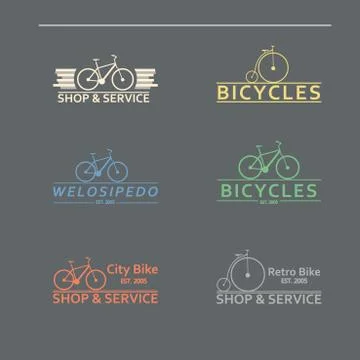 Simple flat vector images bike on the background Stock Illustration