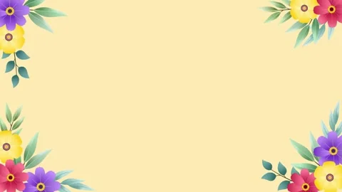 Simple floral animation with copy space Stock Footage 280777746