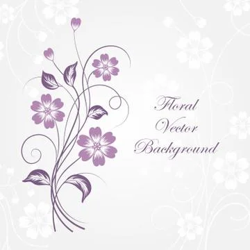 Simple floral background Stock Illustration