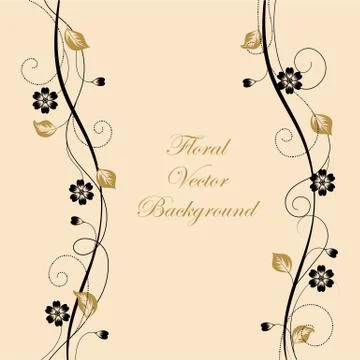 Simple floral background Stock Illustration