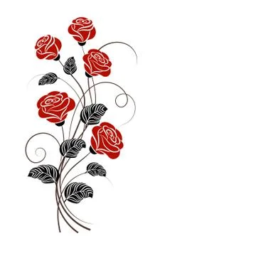 Simple floral background Stock Illustration