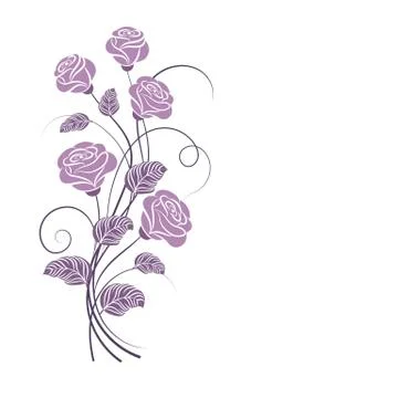 Simple floral background Illustrazione stock