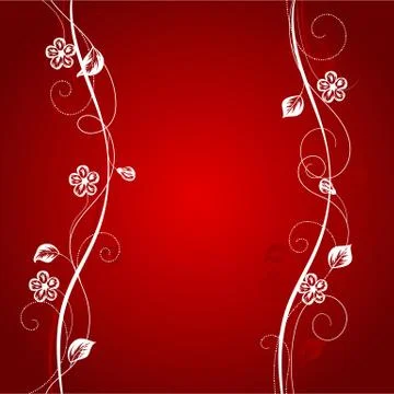 Simple floral background Stock Illustration