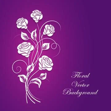 Simple floral background Stock Illustration
