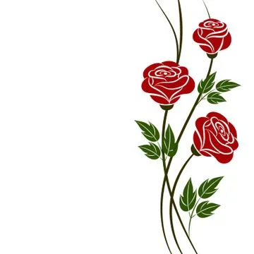 Simple floral background Illustrazione stock